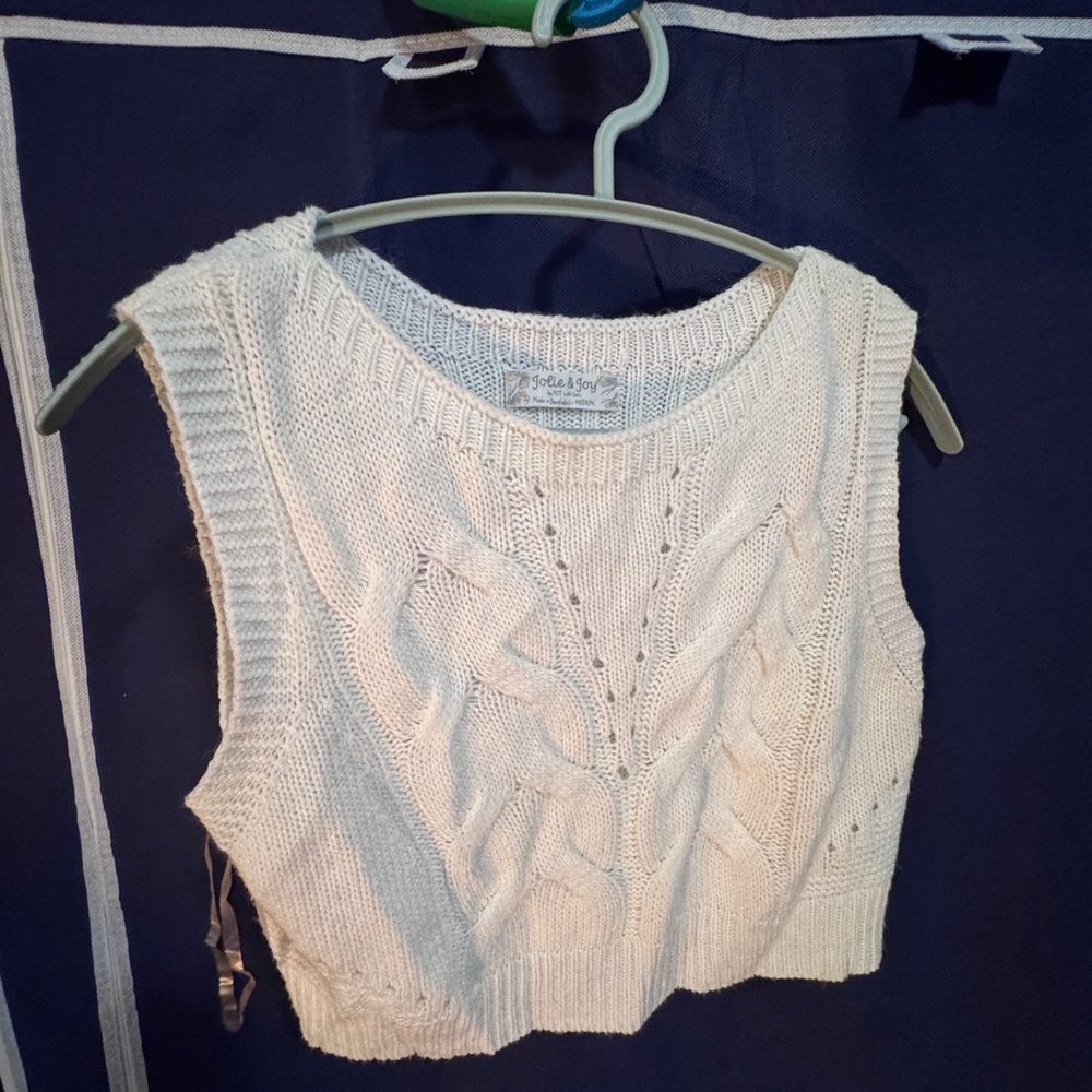Cable Knit Cream Top